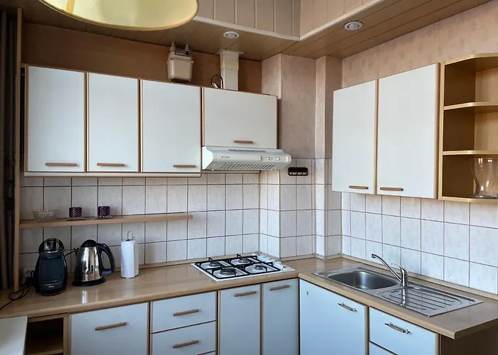 A Cozy With A Wonderful View Of The River In The Old Town Of Wilno