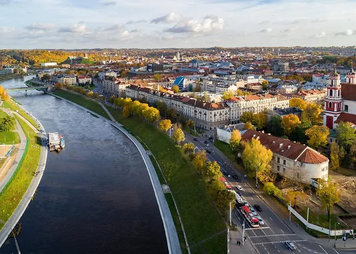 Apartament A Cozy With A Wonderful View Of The River In The Old Town Of Wilno